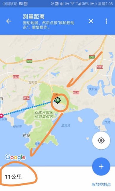 《谷歌地图》测距方法一览